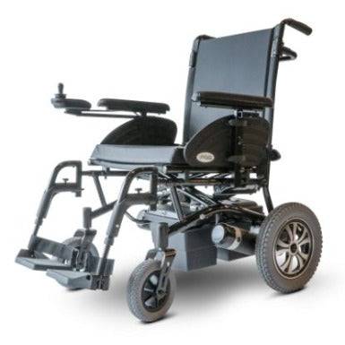 EWheels EW-M47 Folding Power Wheelchair in Black