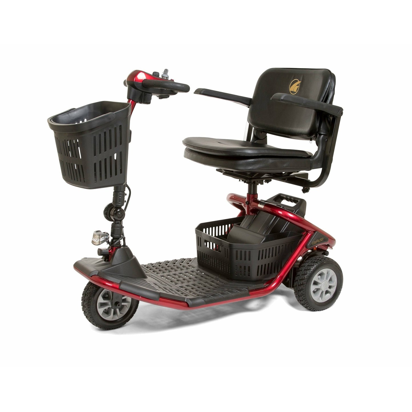 Products Golden Technologies LiteRider 3-Wheel Travel Mobility Scooter in Red