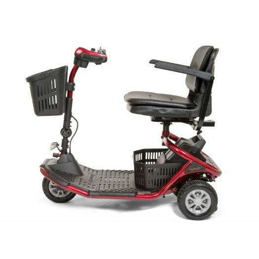 Golden Technologies LiteRider 3-Wheel Travel Mobility Scooter in Red Side View