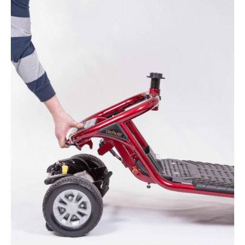 Products Golden Technologies LiteRider 3-Wheel Travel Mobility Scooter Disassembling 