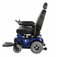 Merits Health Atlantis Heavy Duty Power Wheelchair in Blue Alt Side View