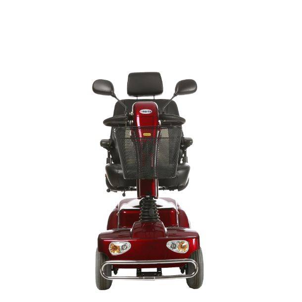 Merits Health Pioneer 4 Heavy Duty Mobility Scooter in Red Front