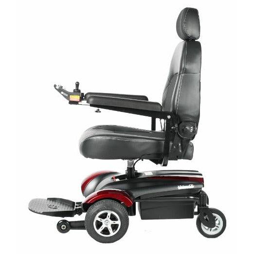 Merits Health Vision CF Heavy Duty Power Wheelchair in Red Side View