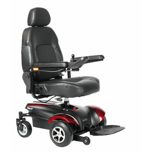 Merits Health Vision CF Heavy Duty Power Wheelchair in Red