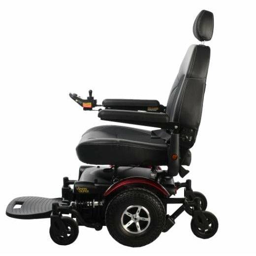 Merits Health Vision Super Heavy Duty Power Wheelchair in Red Side View