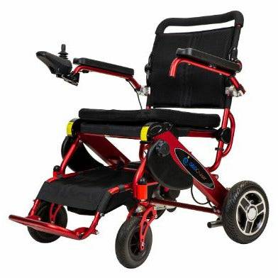Pathway Mobility Geo Cruiser DX Folding Power Wheelchair in Red