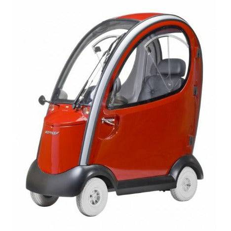 Shoprider Flagship Enclosed Mobility Scooter in Red